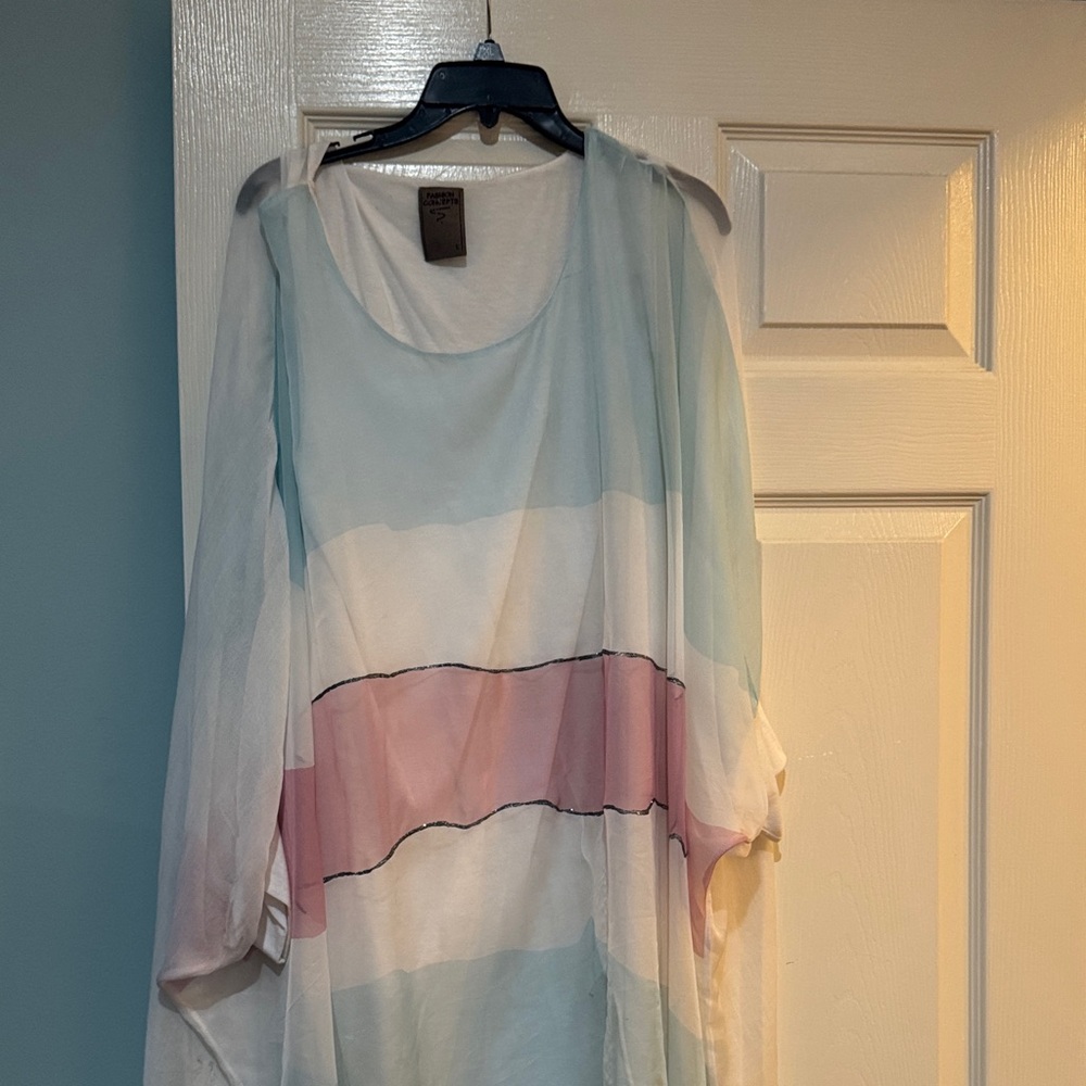 Pastel Striped Women's Top
